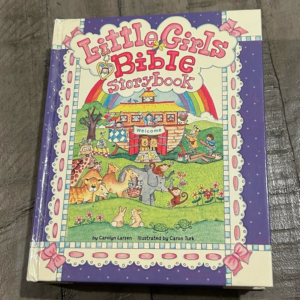 Little Girls Bible Storybook Mother & Father Sections Promote Communication 1998